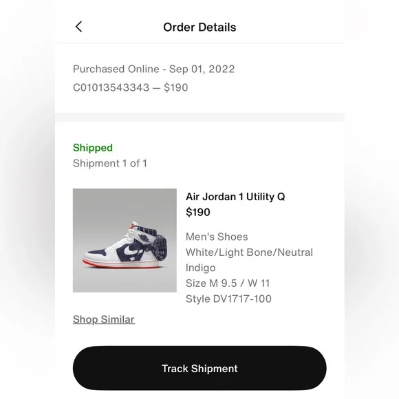 Air Jordan Retro 1. 100% Authentic. See photos.